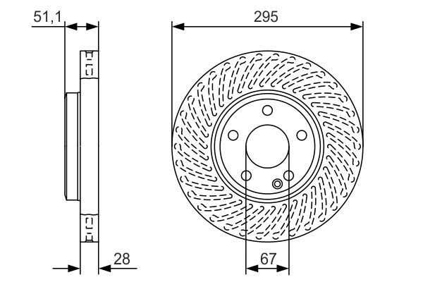 Купити 0986479A58 Bosch Ротор гальмівний