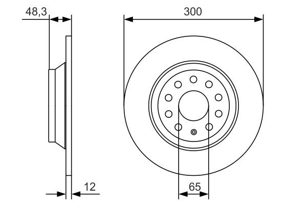 Задні дискові гальма Bosch 0986479A84 ціна, від 45.89 USD