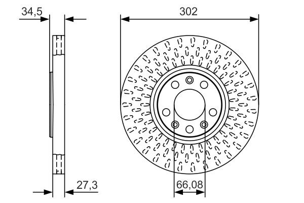 0986479A88 Bosch Гальмо дискове переднє