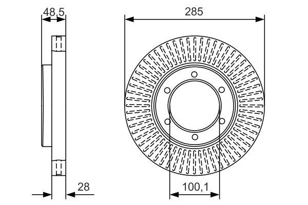 Купити 0986479A95 Bosch Ротор гальмівний