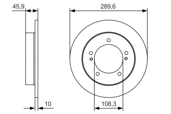 Гальмівні диски передні 0986479B09 Bosch