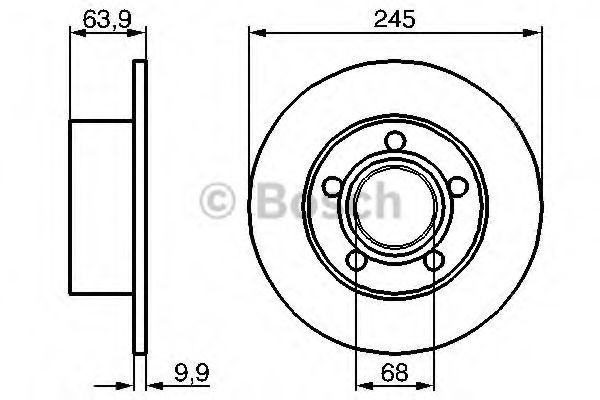 Задні дискові гальма Bosch 0986479B22 ціна, від 26.76 USD