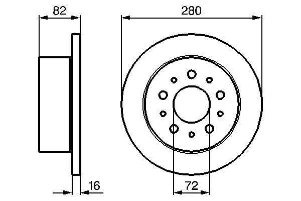 Гальмівні диски 0986479B63 Bosch