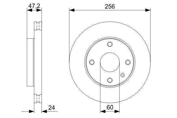 Гальмівні диски передні 0986479C01 Bosch