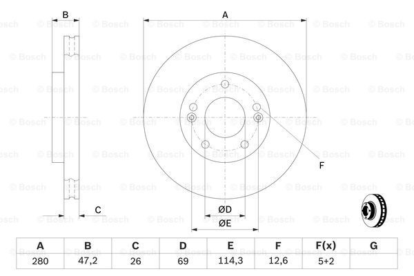Купити 0986479C13 Bosch Ротор гальмівний