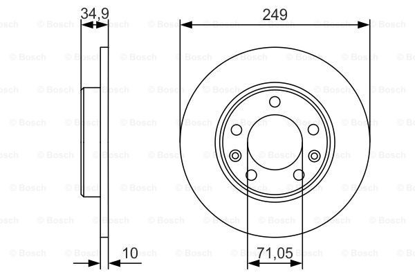 Гальмівні диски 0986479C23 Bosch