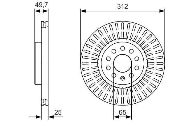 Купити 0986479C29 Bosch Ротор гальмівний