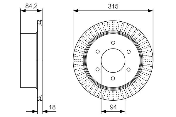 Задні дискові гальма Bosch 0986479C32 ціна, від 57.89 USD