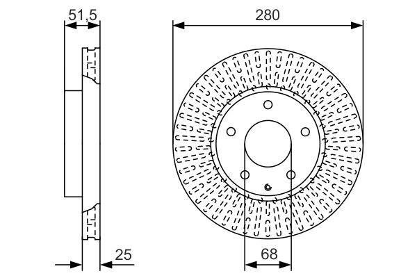Купити 0986479C36 Bosch Ротор гальмівний