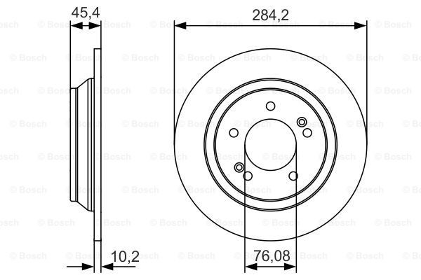 Купити 0986479C39 Bosch Диск заднього гальма