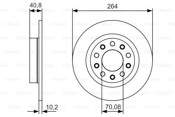 Гальмівні диски 0986479C41 Bosch
