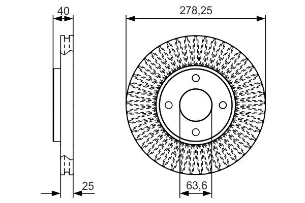 Купити 0986479C48 Bosch Ротор гальмівний