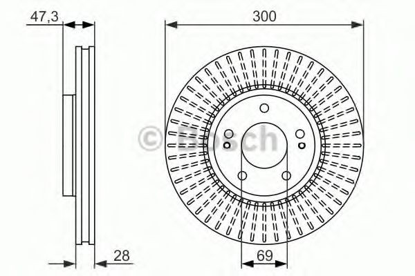 Купити 0986479C51 Bosch Ротор гальмівний