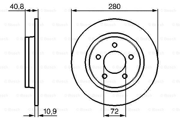 Гальмівні диски 0986479C79 Bosch
