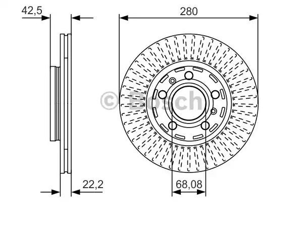 Задні дискові гальма Bosch 0986479C89 ціна, від 46.49 USD