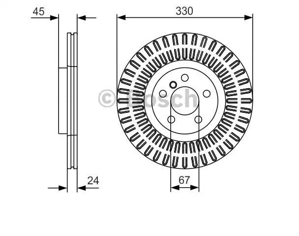 Купити 0986479C94 Bosch Ротор гальмівний