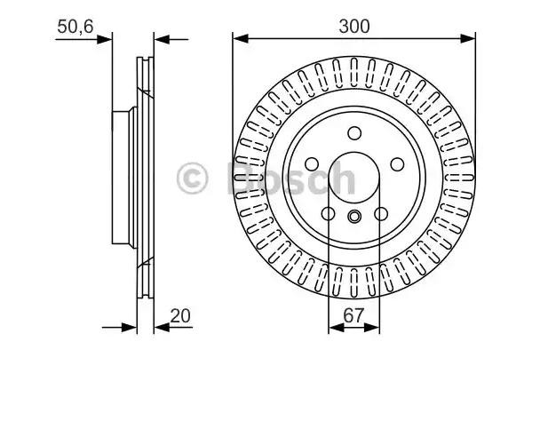 Гальмівні диски 0986479C95 Bosch