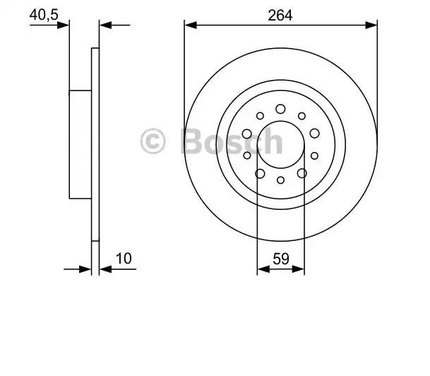 Купити 0986479C98 Bosch Диск заднього гальма