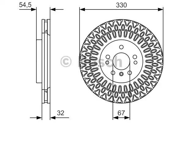 0986479D08 Bosch Гальмо дискове переднє