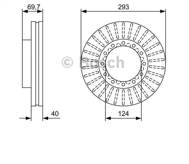 Гальмівні диски 0986479D14 Bosch