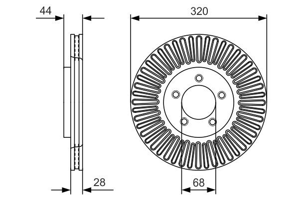 Купити 0986479D19 Bosch Ротор гальмівний