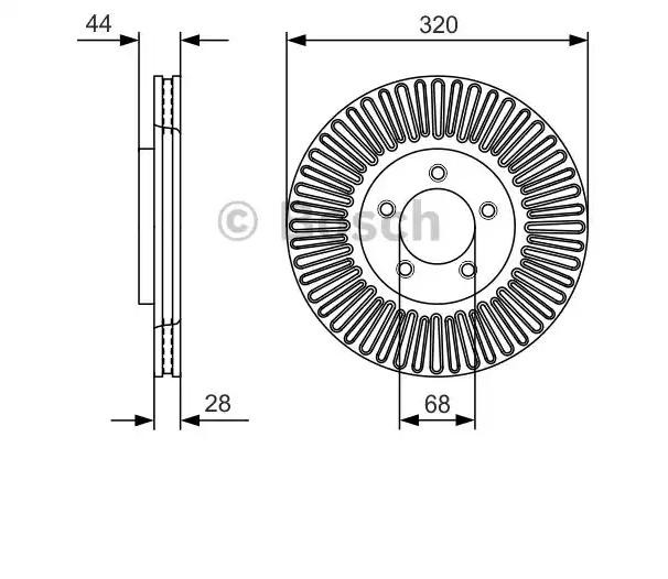 Купити 0986479D19 Bosch Ротор гальмівний