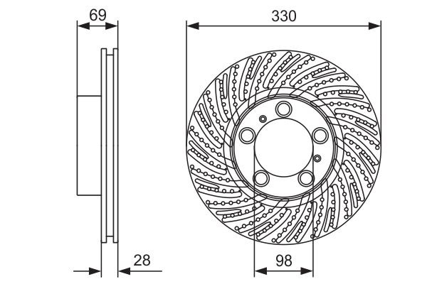 Купити 0986479D24 Bosch Ротор гальмівний