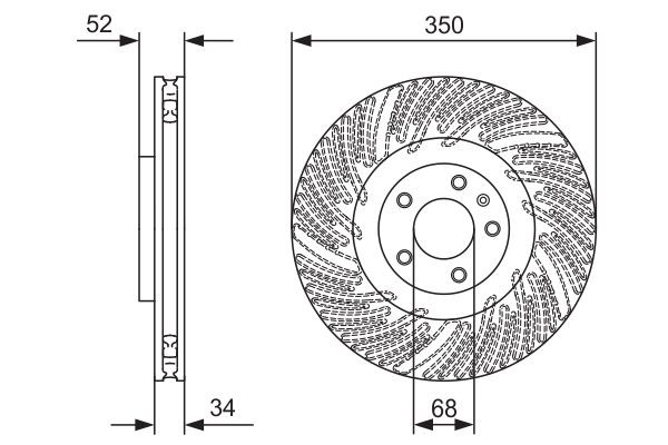 Купити 0986479D26 Bosch Ротор гальмівний