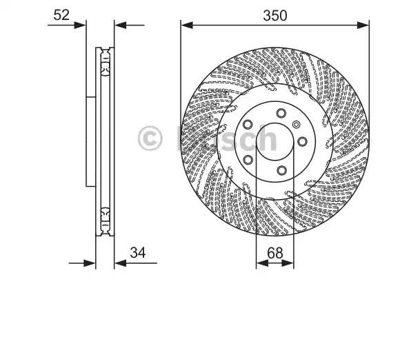 Гальмівні диски передні 0986479D28 Bosch