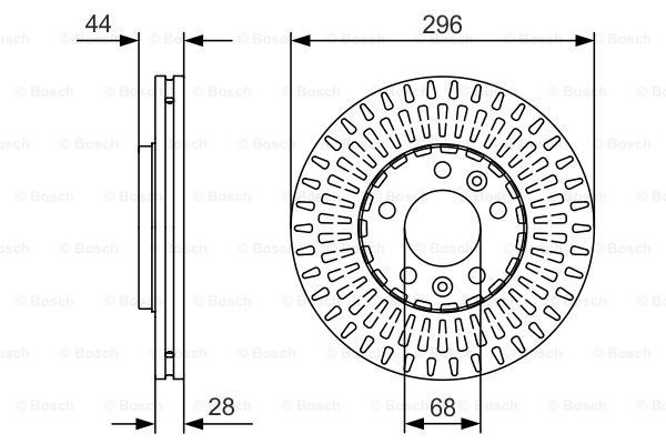 0986479D30 Bosch Гальмо дискове переднє