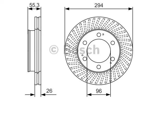 Купити 0986479D33 Bosch Ротор гальмівний