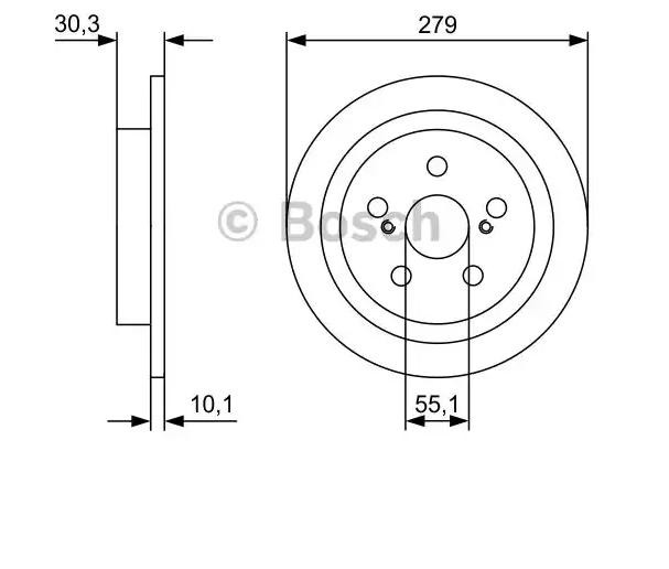 Гальмівні диски 0986479D35 Bosch
