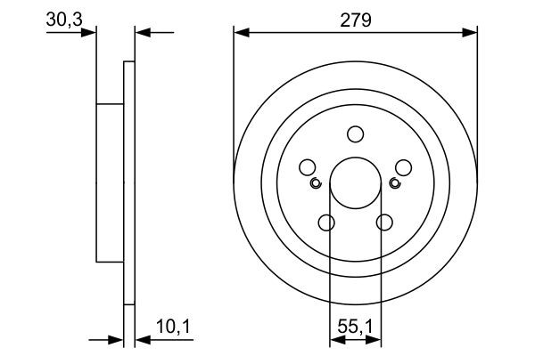Задні дискові гальма Bosch 0986479D35 ціна, від 32.12 USD