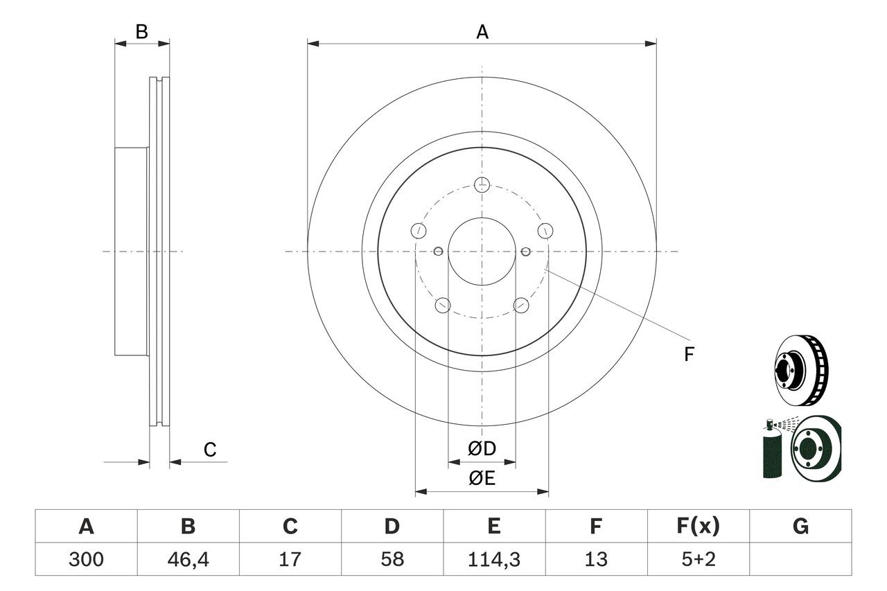 Купити 0986479D64 Bosch Диск заднього гальма