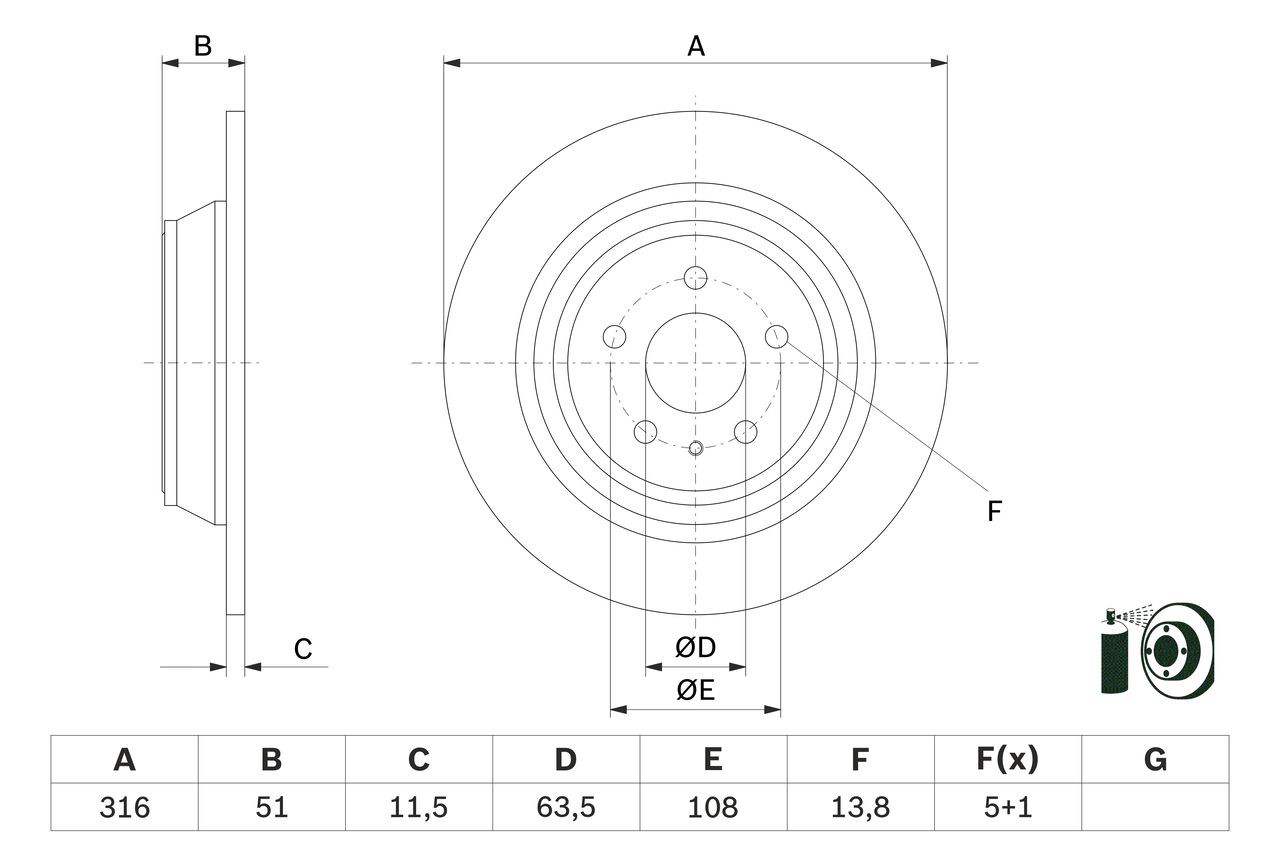 Задні дискові гальма Bosch 0986479D86 ціна, від 43.47 USD