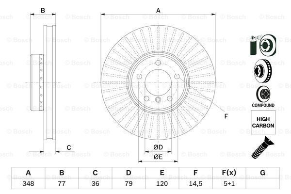 Купити 0986479E20 Bosch Ротор гальмівний