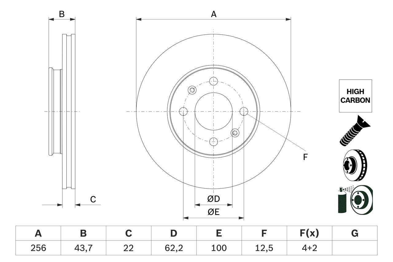 Купити 0986479F29 Bosch Ротор гальмівний