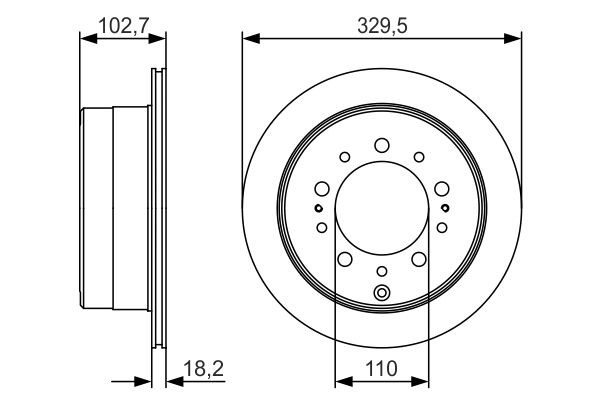 Купити 0986479R15 Bosch Диск заднього гальма