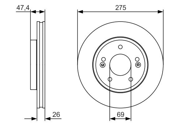 Купити 0986479R26 Bosch Ротор гальмівний