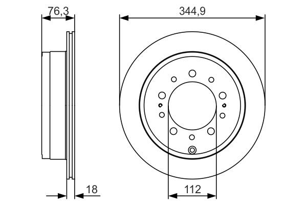 Купити 0986479R32 Bosch Диск заднього гальма
