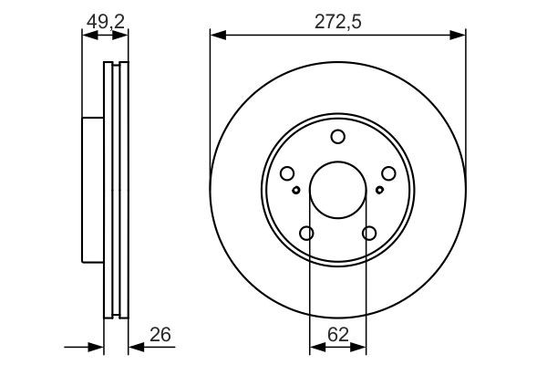 Купити 0986479R45 Bosch Ротор гальмівний