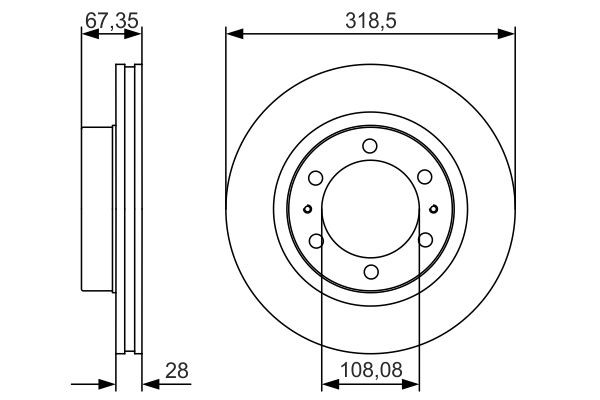 Купити 0986479R46 Bosch Ротор гальмівний