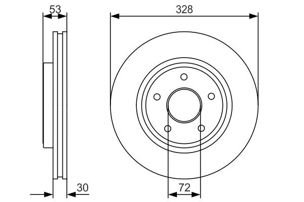 Купити 0986479R48 Bosch Ротор гальмівний
