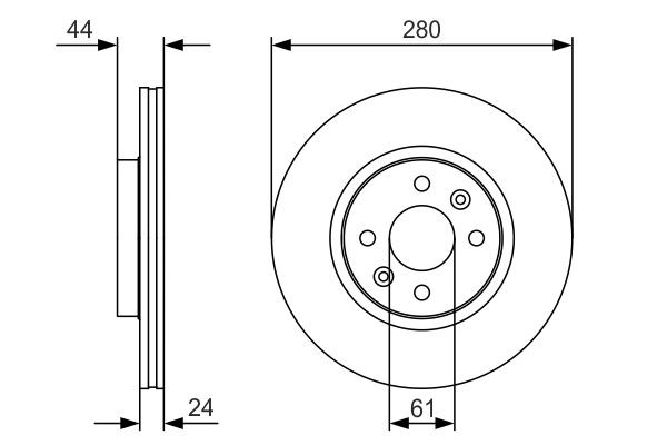 Диск переднього гальма Bosch 0986479R67 ціна, від 33.61 USD