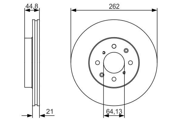 Купити 0986479R80 Bosch Ротор гальмівний