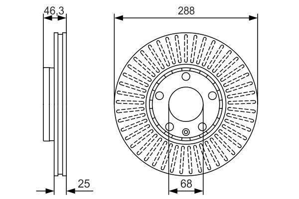 Купити 0986479R82 Bosch Ротор гальмівний