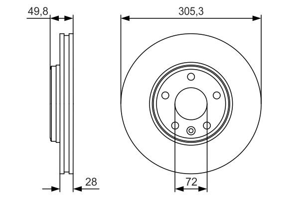 Купити 0986479R93 Bosch Ротор гальмівний