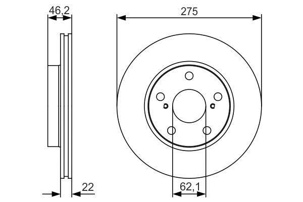 Диск переднього гальма Bosch 0986479R97 ціна, від 38.33 USD