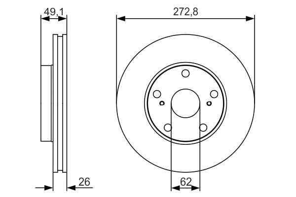 Купити 0986479S16 Bosch Ротор гальмівний