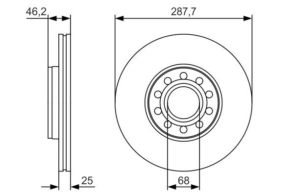 Купити 0986479S19 Bosch Ротор гальмівний